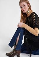 Bayan Kahverengi Yılan Derisi Desenli Topuklu Bot