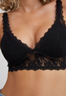 Bayan Siyah Dantel Büstiyer