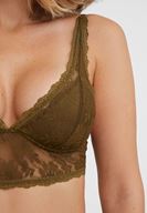 Bayan Yeşil Dantel Büstiyer