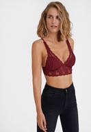 Bayan Bordo Dantel Büstiyer