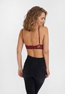 Bayan Bordo Dantel Büstiyer