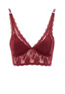 Bayan Bordo Dantel Büstiyer