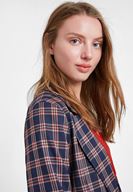 Bayan Çok Renkli Ekose Blazer