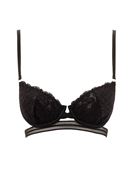 Bayan Siyah İnce Askılı Dantel Detaylı Büstiyer