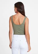 Bayan Yeşil Askılı U Yaka Basic Atlet