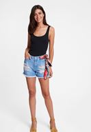 Bayan Siyah Askılı U Yaka Basic Atlet