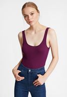 Bayan Mor Askılı U Yaka Basic Atlet