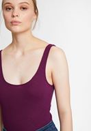 Bayan Mor Askılı U Yaka Basic Atlet