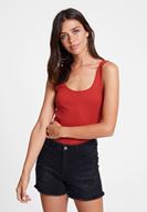 Bayan Kırmızı Askılı U Yaka Basic Atlet