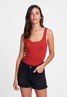 Bayan Kırmızı Askılı U Yaka Basic Atlet