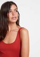 Bayan Kırmızı Askılı U Yaka Basic Atlet