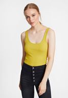 Bayan Yeşil Askılı U Yaka Basic Atlet