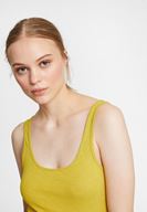 Bayan Yeşil Askılı U Yaka Basic Atlet