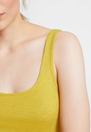 Bayan Yeşil Askılı U Yaka Basic Atlet