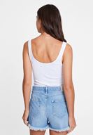 Bayan Beyaz Askılı U Yaka Basic Atlet