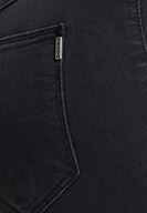 Bayan Siyah Çok Düğmeli Dar Paça Pantolon