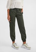 Bayan Yeşil Cep Detaylı Kargo Pantolon