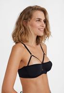 Bayan Siyah Önü Detaylı Biyeli Büstiyer