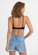 Bayan Siyah Önü Detaylı Biyeli Büstiyer