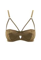 Bayan Yeşil Önü Detaylı Biyeli Büstiyer