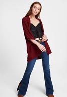 Bayan Siyah İnce Askılı Dantel Detaylı Bluz