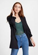 Bayan Yeşil Askılı Dantel Bluz