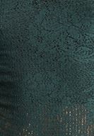 Bayan Yeşil Askılı Dantel Bluz