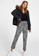 Bayan Siyah/Beyaz Desenli Jogger