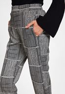 Bayan Siyah/Beyaz Desenli Jogger