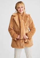 Bayan Kahverengi Bağlamalı Kürk Ceket