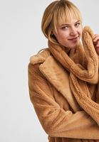 Bayan Kahverengi Bağlamalı Kürk Ceket