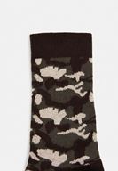 Bayan Yeşil Kamuflaj Desenli Çorap