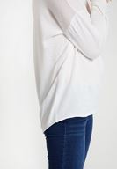 Bayan Krem V Yaka Yanları Detaylı Triko