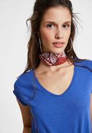 Bayan Kahverengi Baskı Detaylı Fular