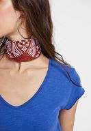 Bayan Kahverengi Baskı Detaylı Fular