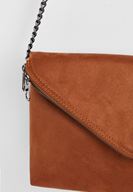 Bayan Kahverengi Zincir Askılı Zarf Çanta