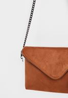 Bayan Kahverengi Zincir Askılı Zarf Çanta