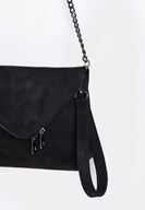 Bayan Siyah Zincir Askılı Zarf Çanta