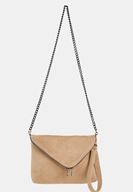 Bayan Krem Zincir Askılı Zarf Çanta