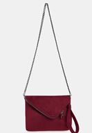 Bayan Bordo Zincir Askılı Zarf Çanta