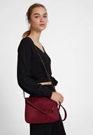 Bayan Bordo Zincir Askılı Zarf Çanta