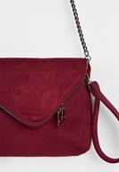 Bayan Bordo Zincir Askılı Zarf Çanta