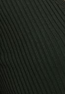 Bayan Yeşil V Yaka Uzun Kol Detaylı Triko