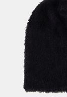 Bayan Siyah Tüy Detaylı Bere