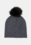 Bayan Gri Taş Detaylı Bere