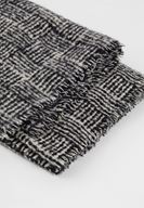 Bayan Siyah Çizgili Uzun Şal