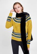 Bayan Siyah Uzun Suni Kürk Şal