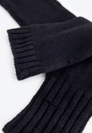 Bayan Siyah Dokulu Uzun Eldiven