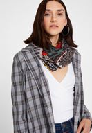 Bayan Çok Renkli Karışık Desen Detaylı Uzun Şal