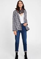 Bayan Çok Renkli Karışık Desen Detaylı Uzun Şal